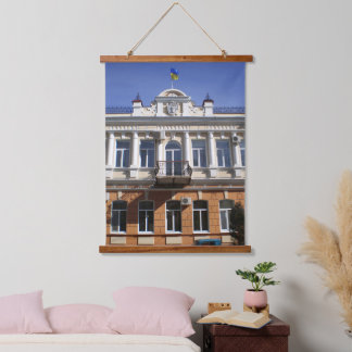 Tapisserie Suspendue Le bâtiment du conseil municipal de Melitopol