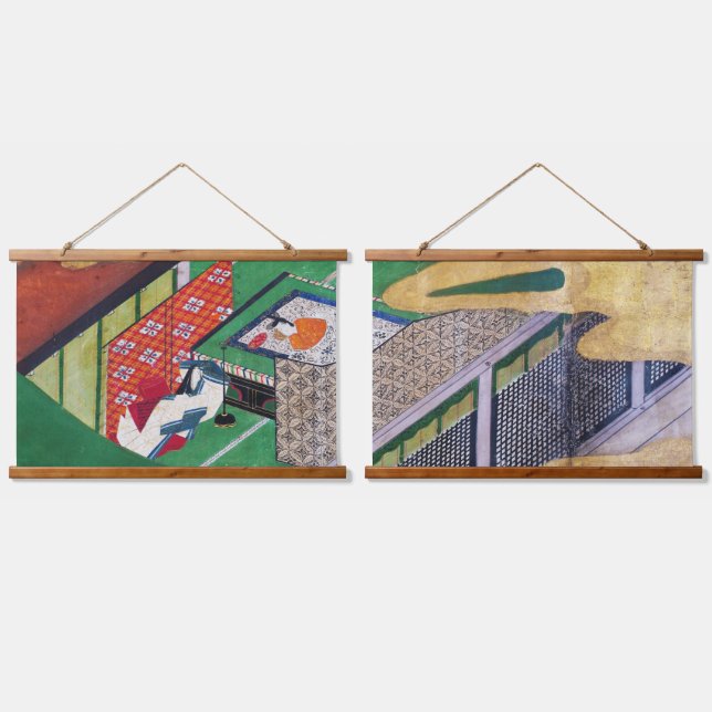 Tapisserie Suspendue Le Conte de Genji, Tawaraya Sotatsu (Double)