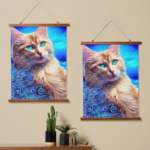 Tapisserie Suspendue Le fauvisme captivant Octopus Blue Ocean Wave