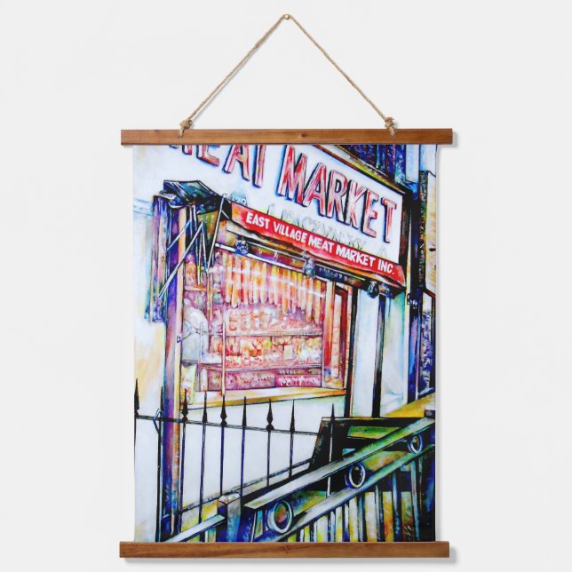 Tapisserie Suspendue Le jardin de la sagesse de l'East Village (Recto)