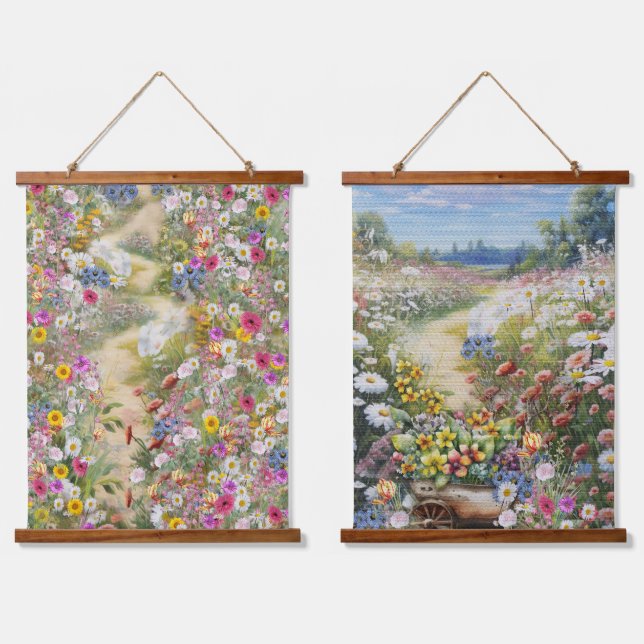 Tapisserie Suspendue Le langage des fleurs (Double)