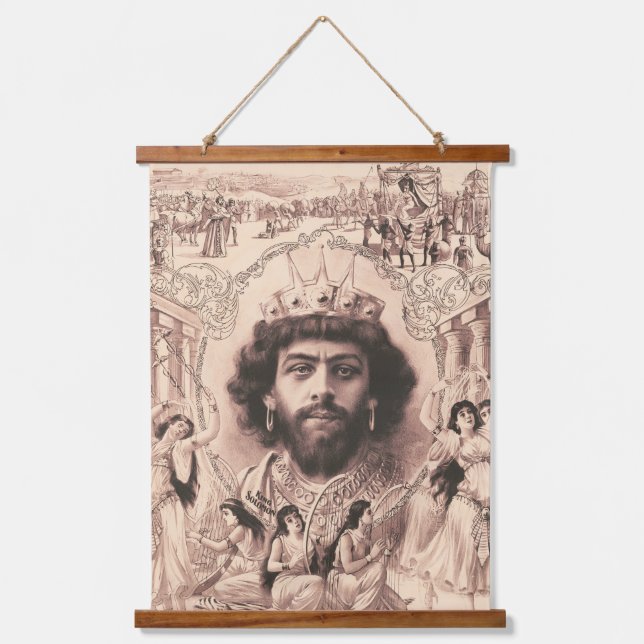 Tapisserie Suspendue Le Roi Salomon Entouré De Danseuses (Recto)