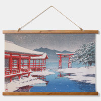 Le sanctuaire Miyajima (Itsukushima) sous la neige