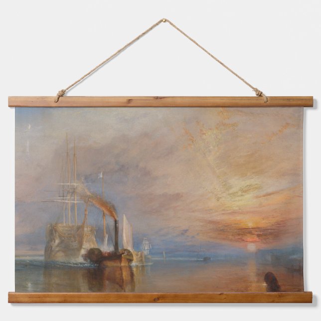 Tapisserie Suspendue Le Temeraire Tourner Sunset Seascape (Devant)
