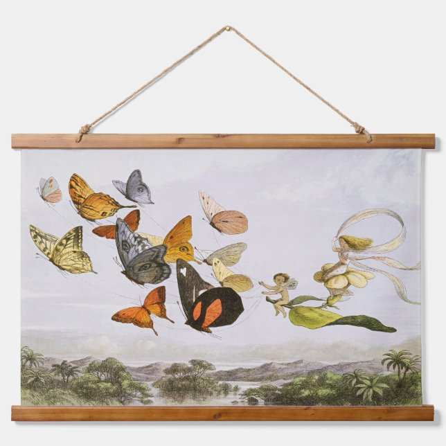 Tapisserie Suspendue Le transport enchanté de la reine des fées (1870) (Devant)