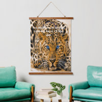 Leopard des yeux bleus