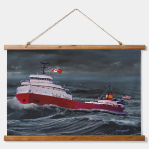 TAPISSERIE SUSPENDUE L'ÉPAVE DE L'EDMUND FITZGERALD