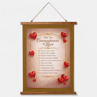 Tapisserie Suspendue Les Dix Commandements de l'Amour
