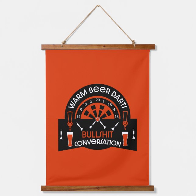 Tapisserie Suspendue Les fléchettes de pub classiques (Recto)