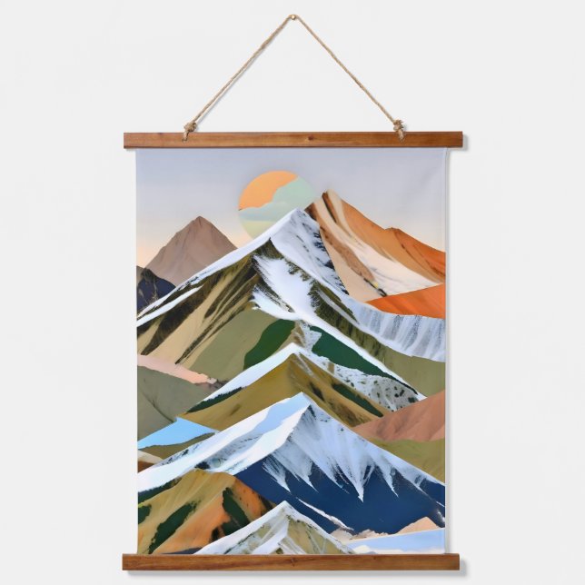 Tapisserie Suspendue Les Grandes Montagnes (Recto)