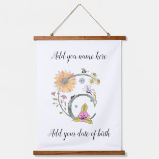 Tapisserie Suspendue Lettre C personnalisable