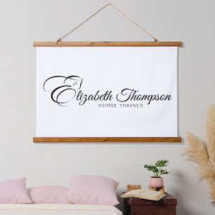 Tapisserie Suspendue Lettre monogramme E Horse