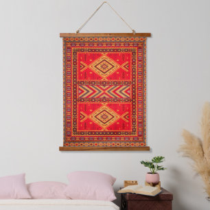Tapisserie Suspendue Lever de soleil marocain : Elégance géométrique du