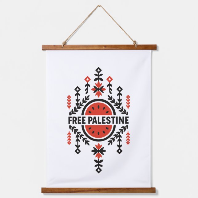 Tapisserie Suspendue Libérez la Palestine (Recto)