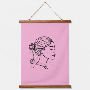Tapisserie Suspendue Ligne de femme élégante