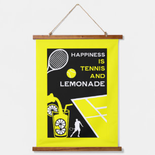 Tapisserie Suspendue Limonade de tennis vintage