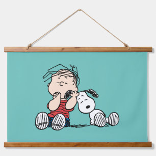 Tapisserie Suspendue Linus consolé avec l'oreille de Snoopy