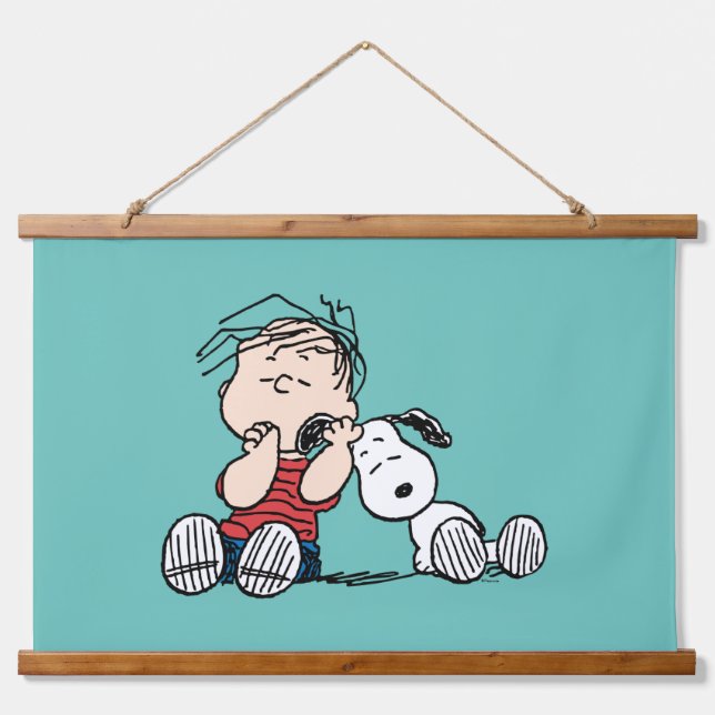 Tapisserie Suspendue Linus consolé avec l'oreille de Snoopy (Devant)