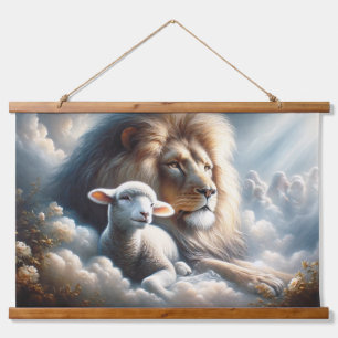 Tapisserie Suspendue Lion et agneau