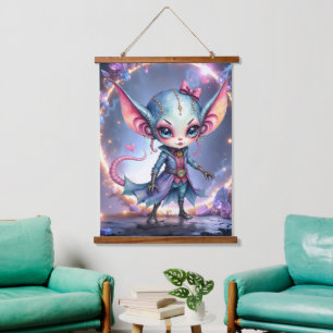 Tapisserie Suspendue Liora – Cœur de cristal venu des étoiles