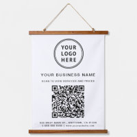 Logo et code QR d'entreprise 