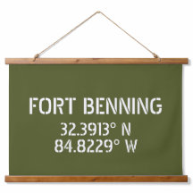 Longitude de la latitude de Fort Benning