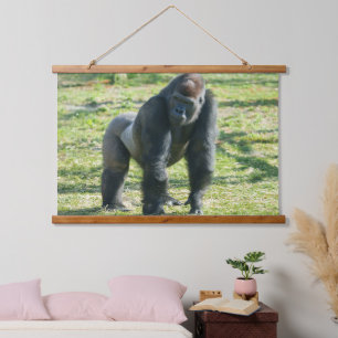Tapisserie Suspendue Lope Gorilla Affiche Un Cadre Puissant