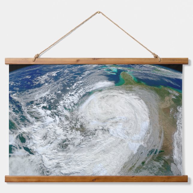 Tapisserie Suspendue L'Ouragan Sandy Le Long De La Côte Est Des États-U (Devant)