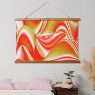 Tapisserie Suspendue Love and Gold Abstrait 3D Rainbowart