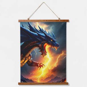 Tapisserie Suspendue Lutte contre la foudre du dragon