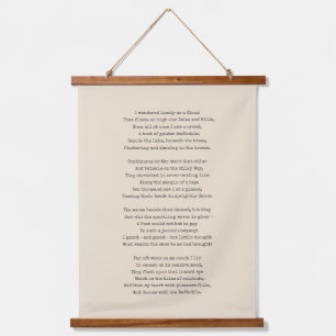 Tapisserie Suspendue Machine à écrire de la crème moderne Votre poème p