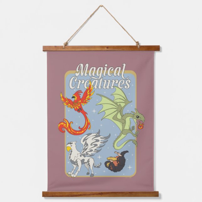 Tapisserie Suspendue Magical Creatures Vintage Graphic (Recto)