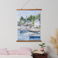 Maine Harbour New Jersey Watercolor Art