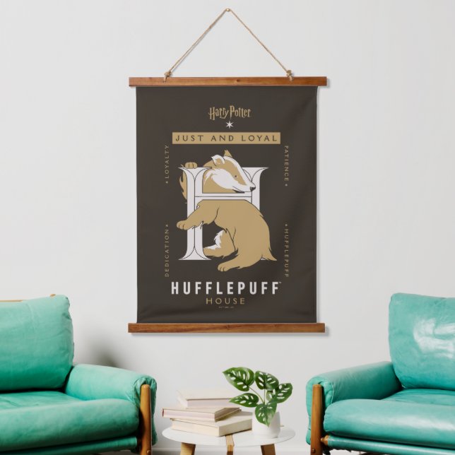 Tapisserie Suspendue Maison HUFFLEPUFF™ Juste Et Loyale (Salon)