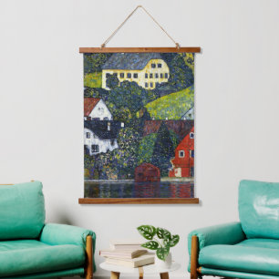 Tapisserie Suspendue Maisons vintage Gustav Klimt Unterach Attersee Art