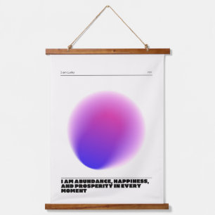 Tapisserie Suspendue manifestation d'affirmations quotidiennes