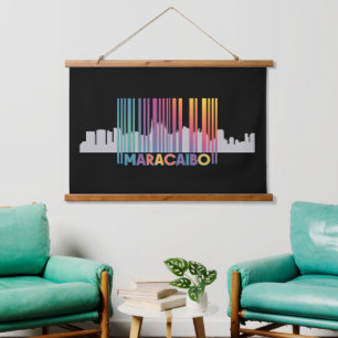 Tapisserie Suspendue Maracaibo City Code-barres Art Latin Pride