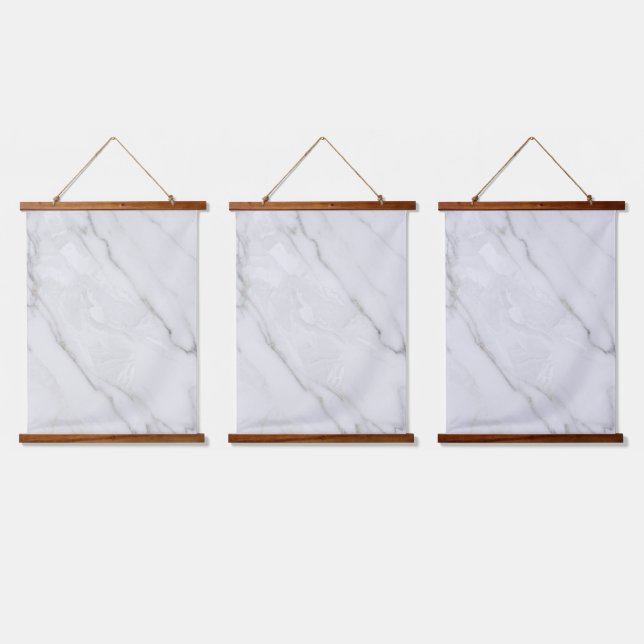 Tapisserie Suspendue Marbre Blanc (Tripler)