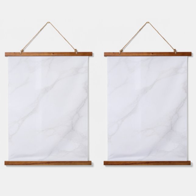 Tapisserie Suspendue Marbre Blanc (Double)