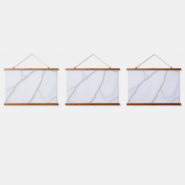 Tapisserie Suspendue Marbre Blanc (Tripler)