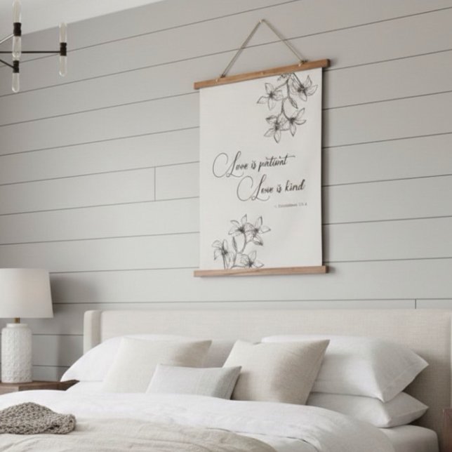 Tapisserie Suspendue Mariage chrétien Couples Bible Verse (Créateur téléchargé)