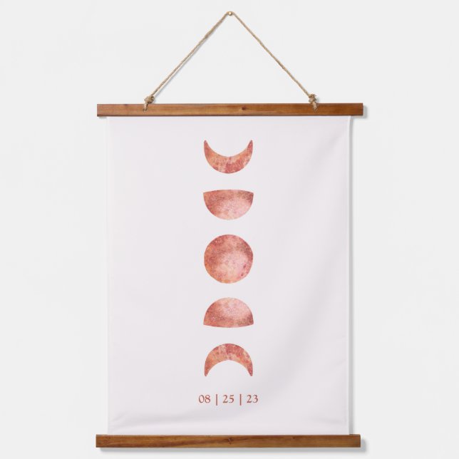 Tapisserie Suspendue Mariage de la phase de la lune de terre cuite accr (Recto)