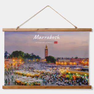 Tapisserie Suspendue Marrakech, Maroc - Place Jemaa el Fnaa