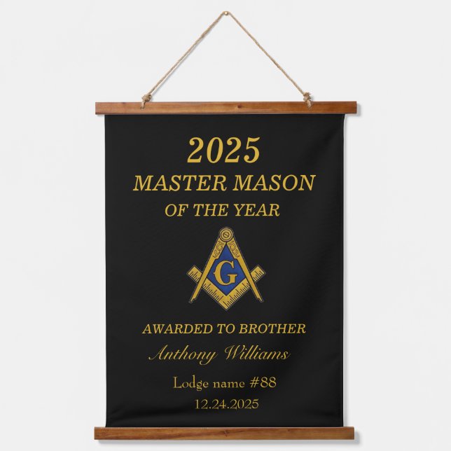 Tapisserie Suspendue Mason Master Freemason Lodge Mason (Recto)