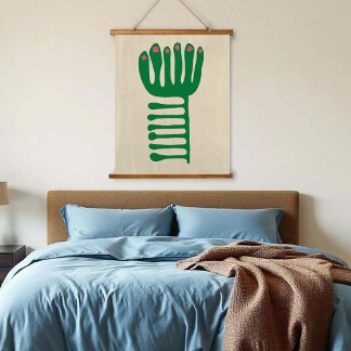 Tapisserie Suspendue Matisse Inspired Green and Pink