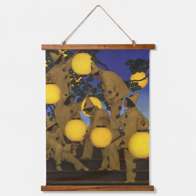 Tapisserie Suspendue Maxfield Parrish Les Porteuses de Lanternes 1908 V (Recto)