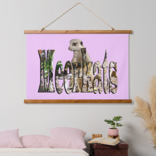 Tapisserie Suspendue Meerkats, Mur Découpé En Bois