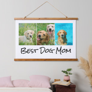 Tapisserie Suspendue Meilleur Chien Maman Photo Collage Suspendu Tapiss