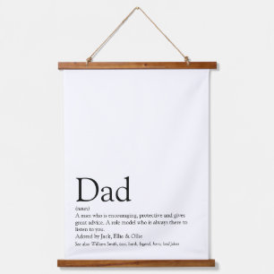 Tapisserie Suspendue Meilleur papa du monde, papa, définition de père