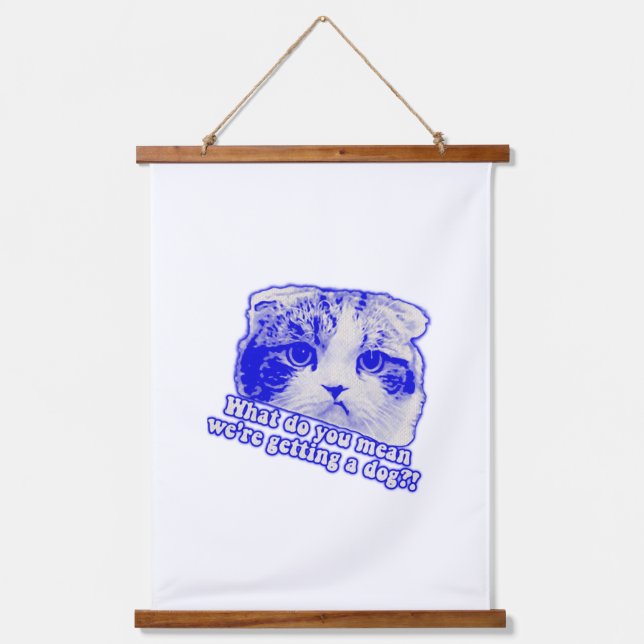 Tapisserie Suspendue Mème de chat amusant pour les amoureux de les chat (Recto)